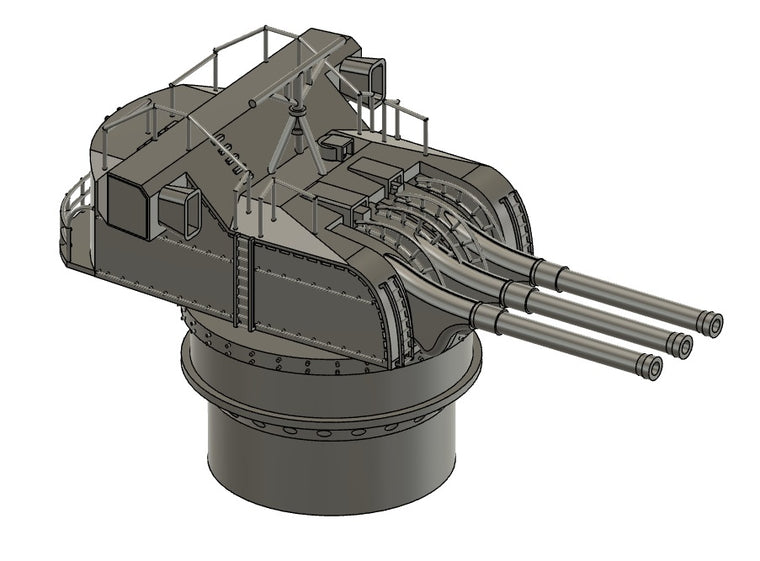 1/200 戦艦大和 副砲 15.5cm3連装砲【組立キット】
