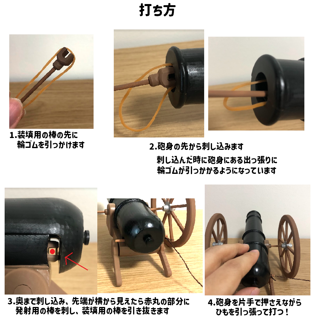 大砲風輪ゴム砲