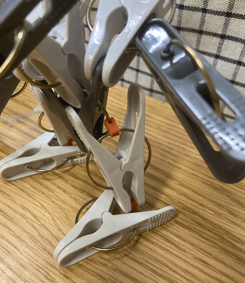 洗濯ばさみロボット接続パーツ