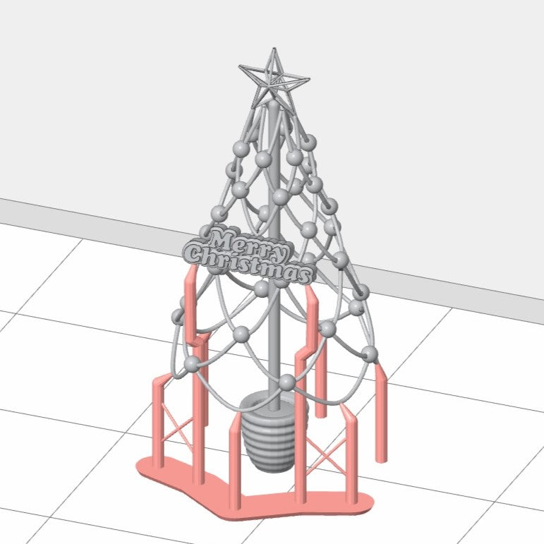 クリスマスツリー(サポート付き)