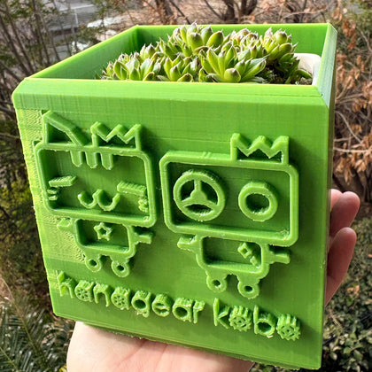 ロボっち＆ネコっちの植木鉢