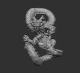 神秘の東洋龍 [3Dプリント検証済] [.obj data for 3D print]