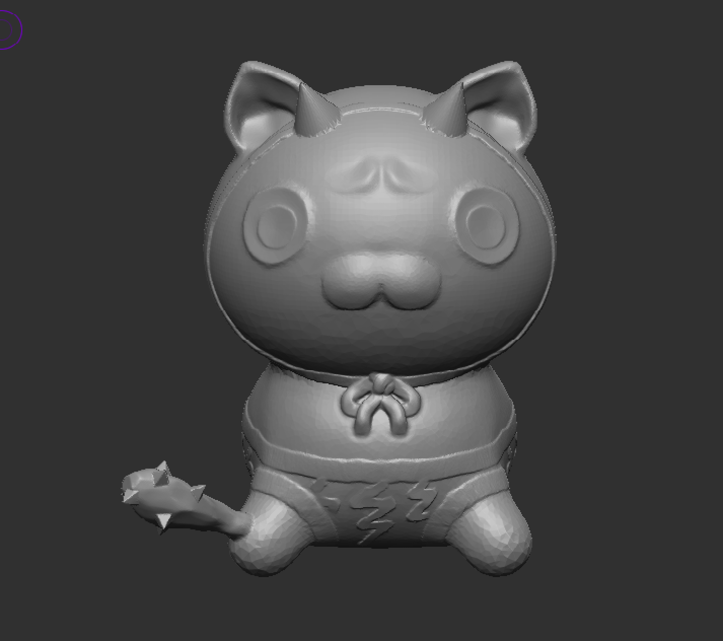 鬼猫ニャーソ [3Dプリント検証済] [.stl data for 3D print]