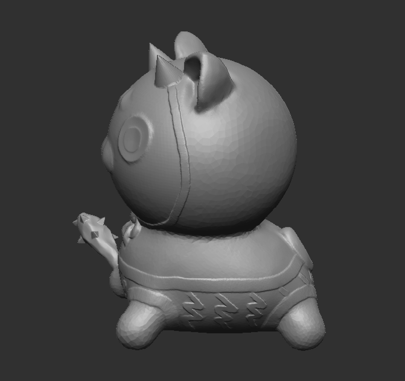 鬼猫ニャーソ [3Dプリント検証済] [.stl data for 3D print]