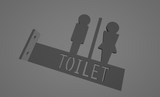 TOILETトイレ看板